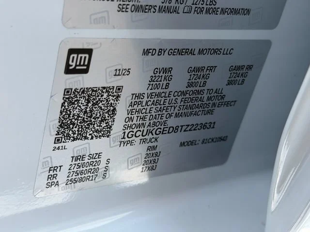 New 2026 Polar White Tricoat Chevrolet LTZ image 12