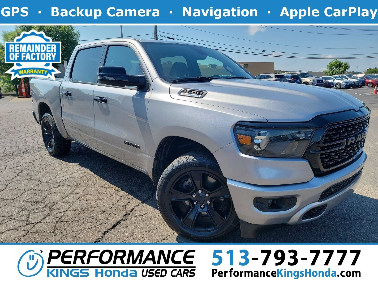 Used 2023 Billet Silver Metallic Clearcoat Ram Big Horn image 1