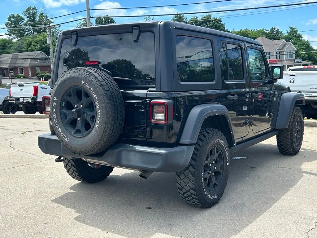 Used 2021 Black Jeep Unlimited Willys image 6
