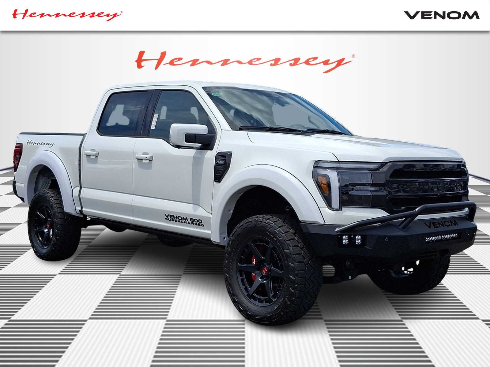 New 2026 Star White Metallic Tri-Coat Ford Lariat HENNESSEY VENOM 800 image 2