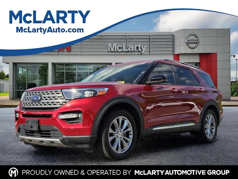 Used 2021 Red Metallic FORD LIMITED RWD image 1