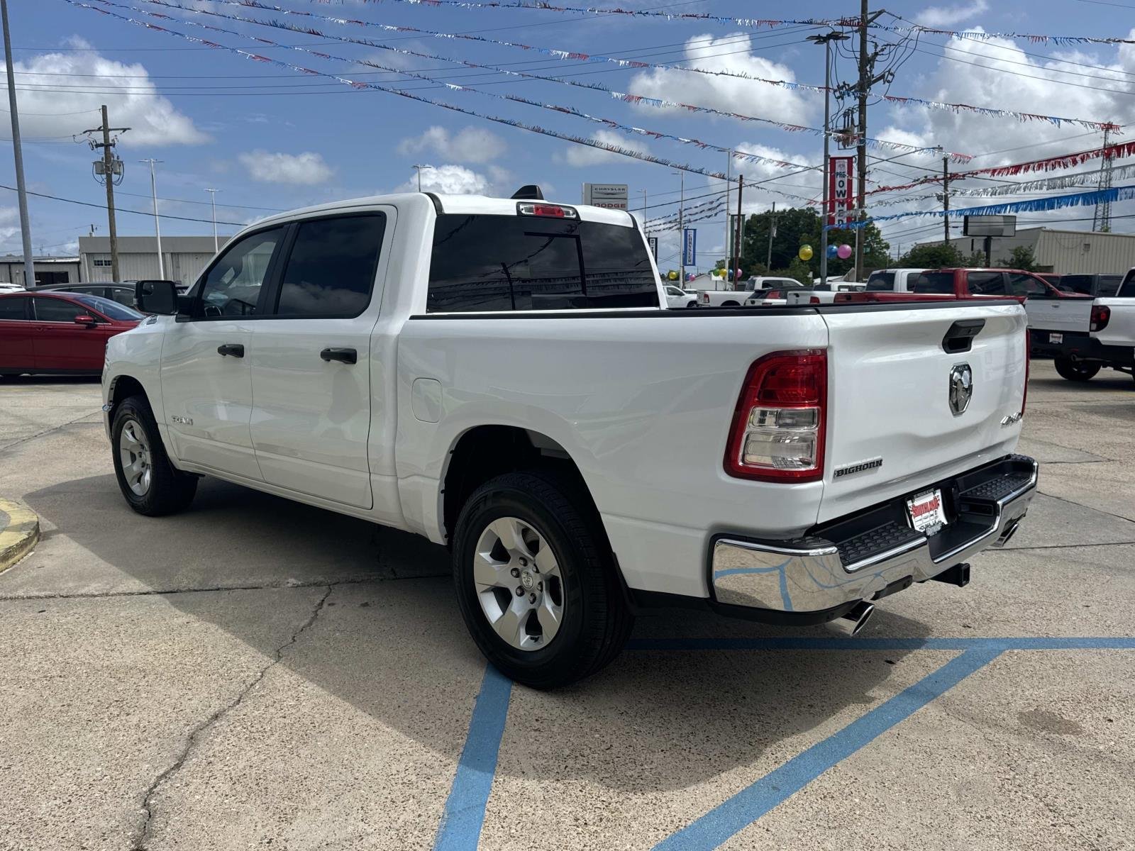 Used 2024 Bright White Clearcoat Ram Big Horn image 5