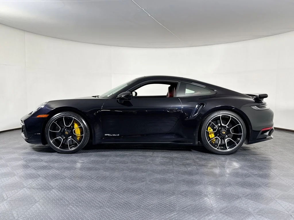 Used 2021 Jet Black Porsche Turbo S image 2