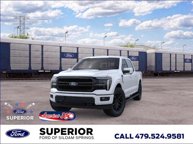 New 2026 Star White Metallic Tri-Coat Ford LARIAT image 2
