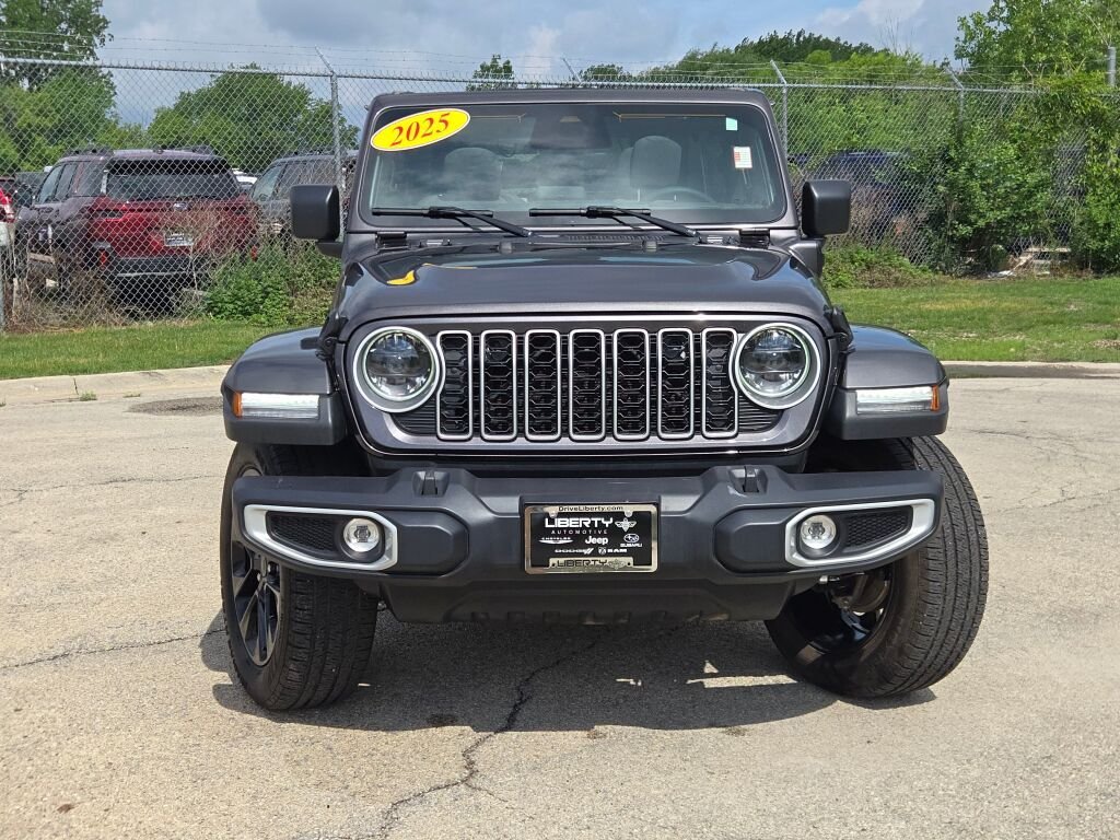 Certified Used 2025 Gray Jeep Sahara 4xe image 4