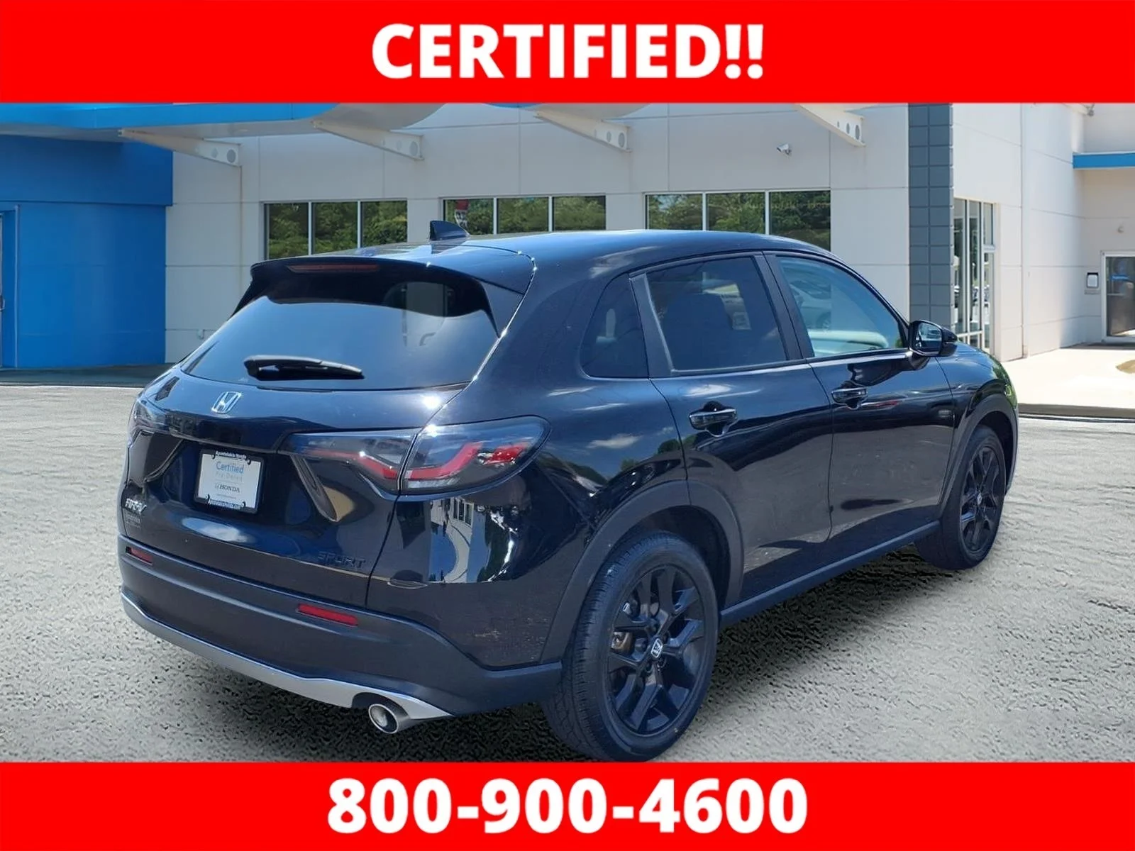 Certified Used 2024 Crystal Black Pearl Honda 5DR AWD SPORT image 3