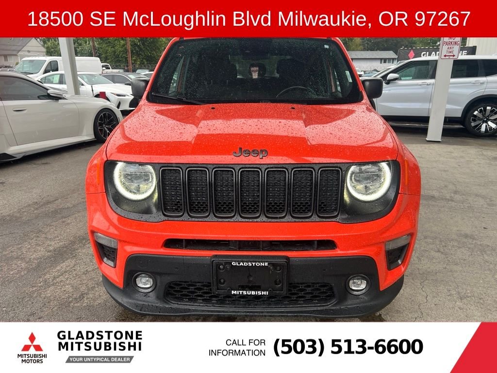 Used 2021 Orange Jeep Latitude image 4