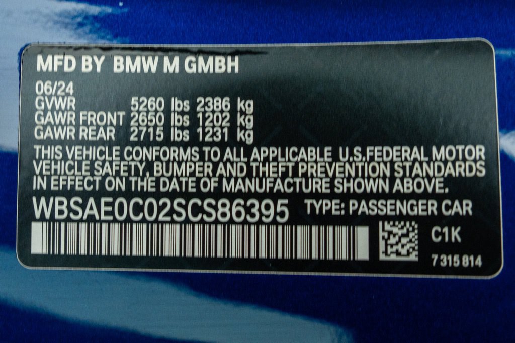 Used 2025 Marina Bay Blue Metallic BMW Competition image 47