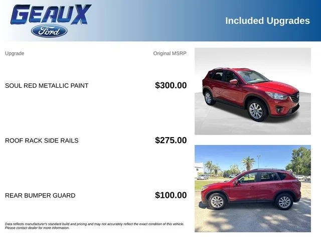 Used 2016 Soul Red Metallic Mazda Touring image 5