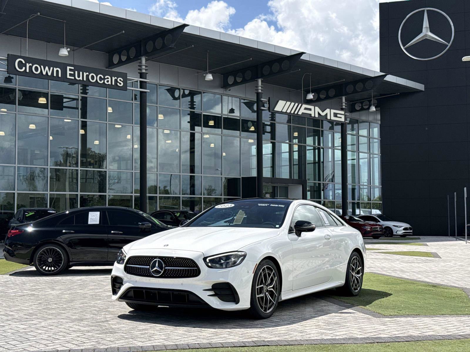 Polar White 2023 Mercedes-Benz E-Class E 450 RWD Convertible Rear-Wheel Drive