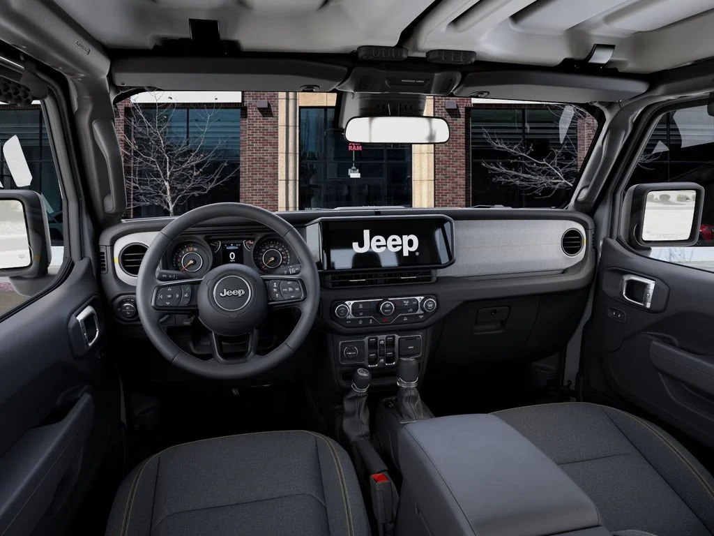 New 2026 Bright White Clear-Coat Exterior Paint Jeep Sport S image 14