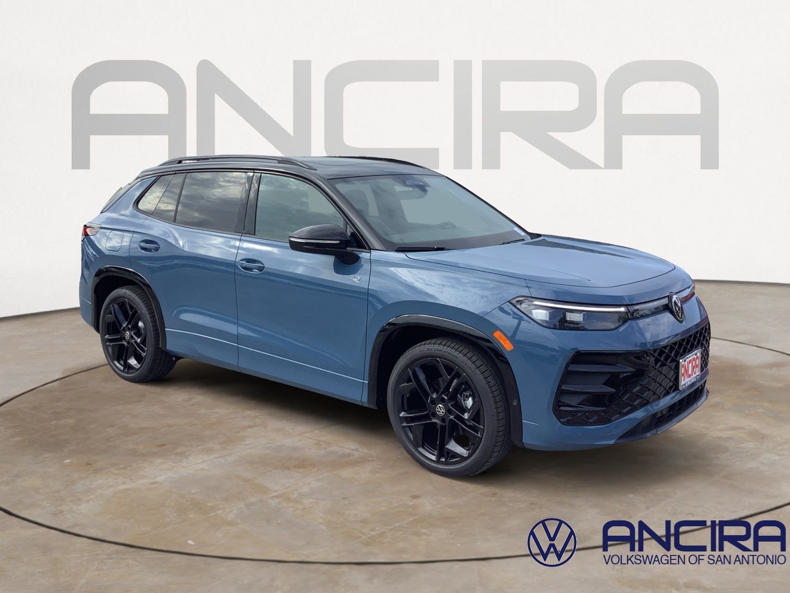 New 2026 Monterey Blue w/Deep Black Roof Volkswagen SE R-Line Black image 1
