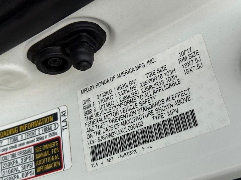 Used 2018 White Diamond Pearl Honda EX image 31