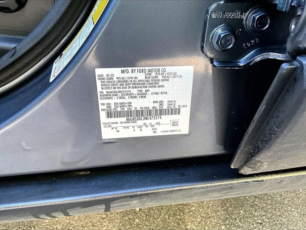 Used 2022 Smoke Metallic Ford SE image 36