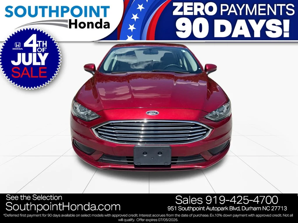 Used 2017 Ford Fusion SE with VIN 3FA6P0HD6HR249868 for sale in Durham, NC