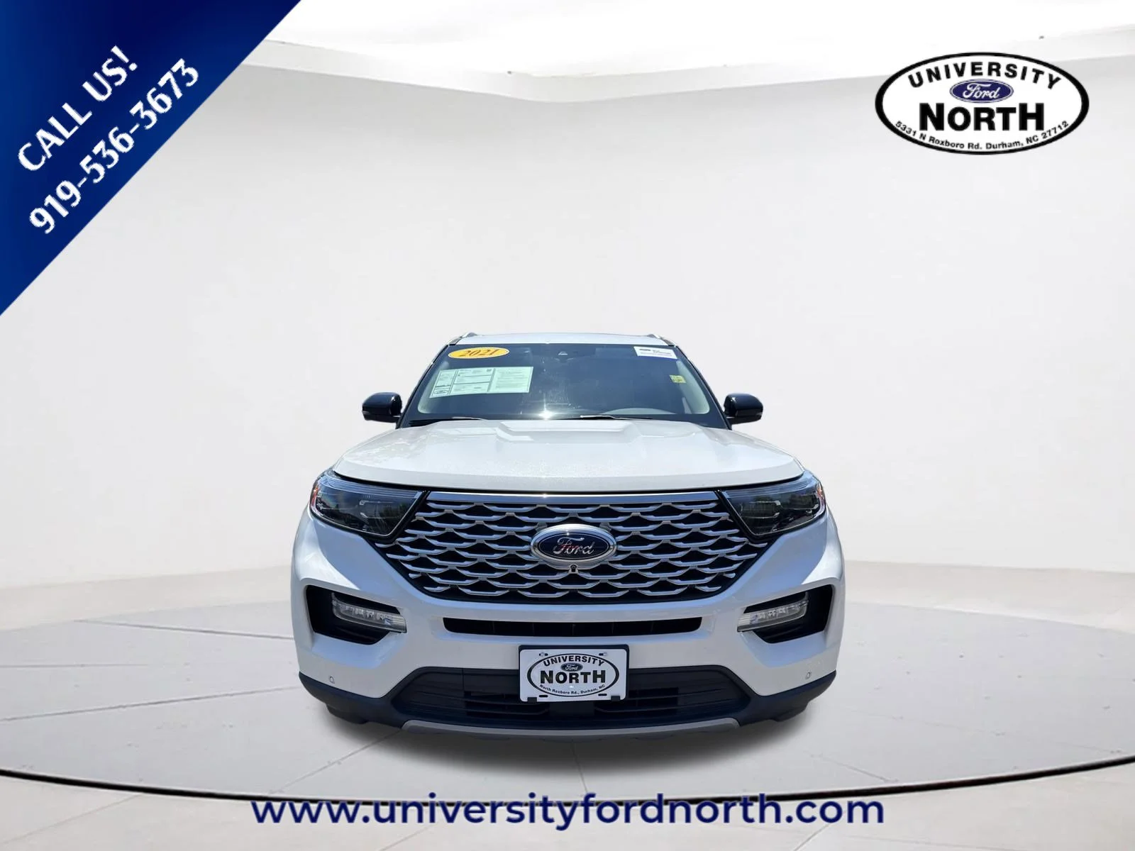 Used 2021 Star White Metallic Tri-Coat Ford Platinum image 2
