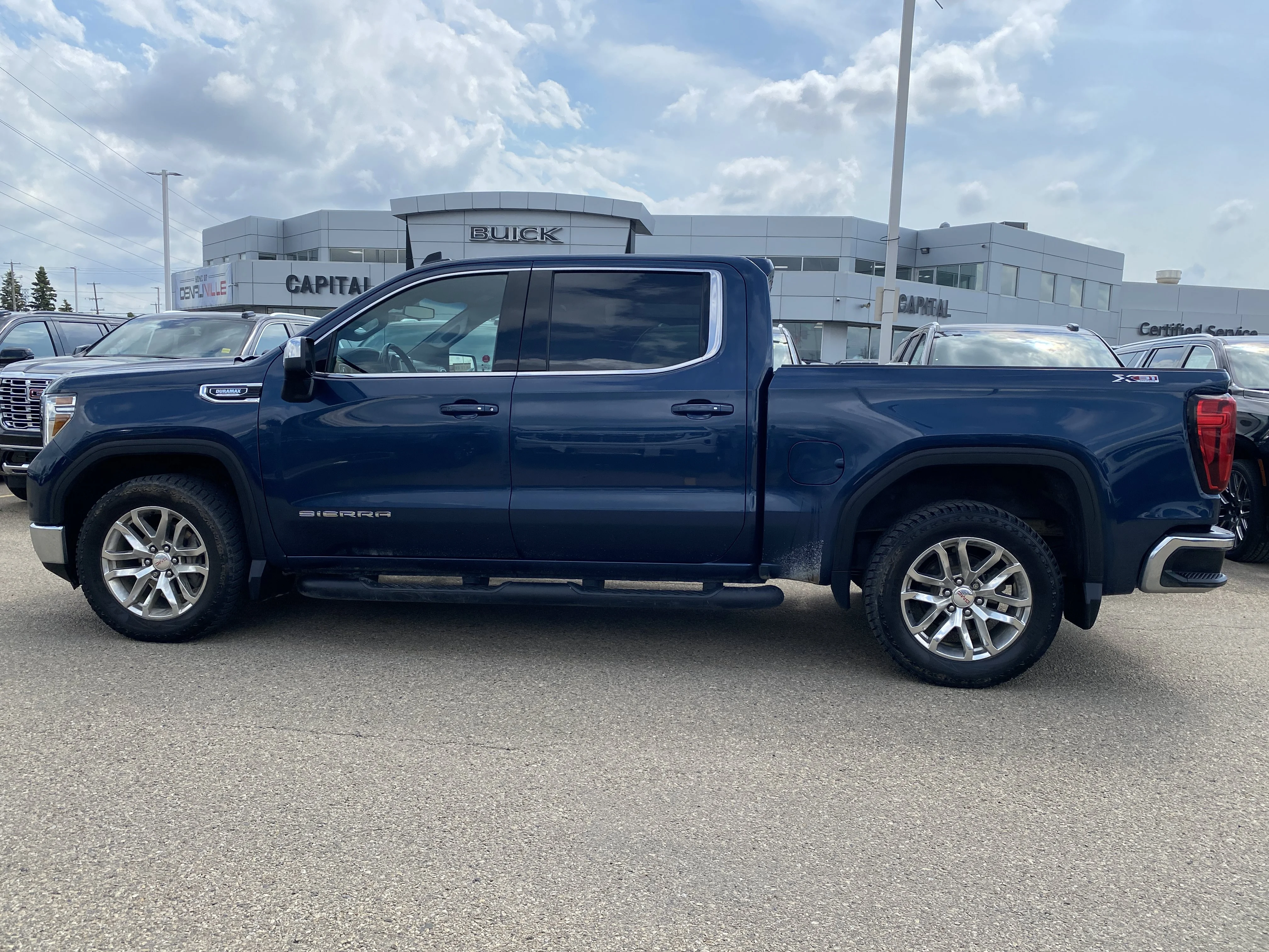 Used 2022 Blue GMC Crew Cab SLE image 2