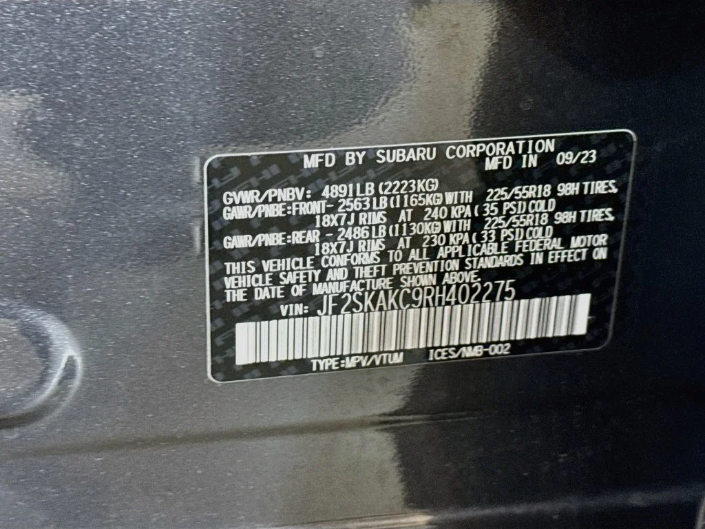 Certified Used 2024 Gray Subaru Limited image 43
