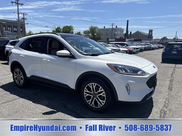 Used 2021 Ford Escape SEL with VIN 1FMCU9H6XMUB15861 for sale in Fall River, MA