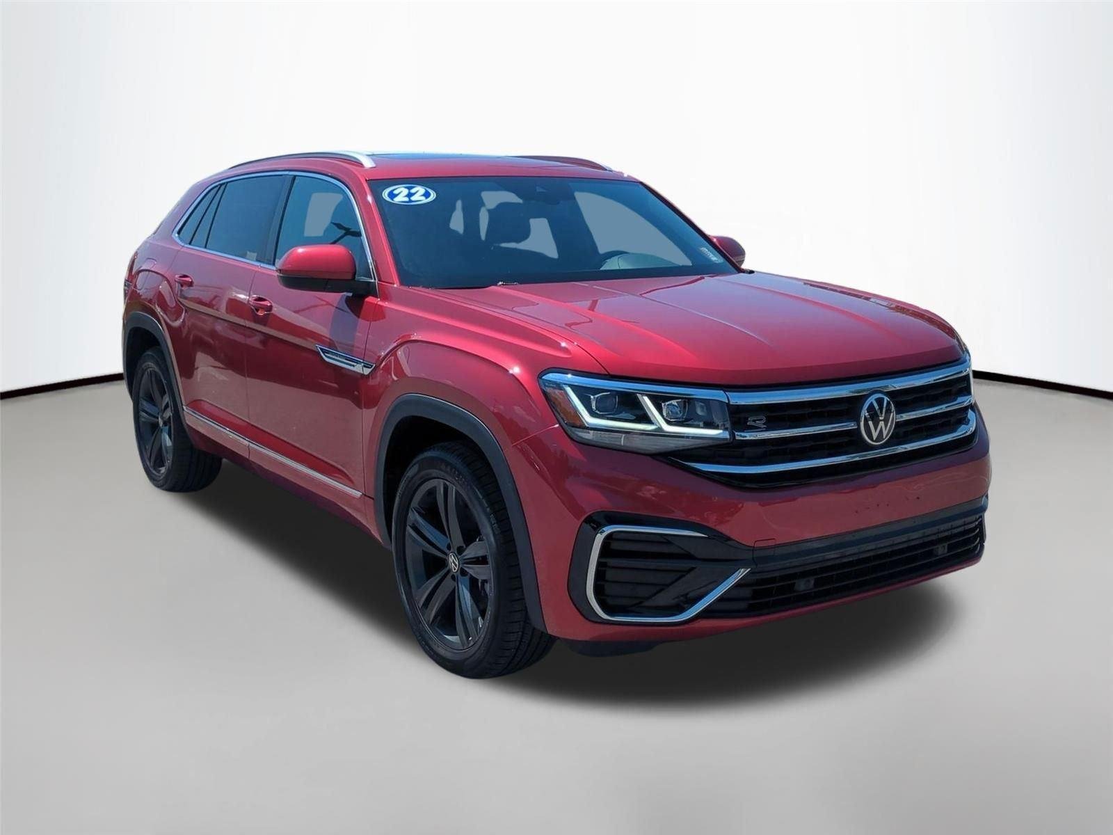 Used 2022 Aurora Red Metallic Volkswagen 3.6L V6 SEL R-Line image 7
