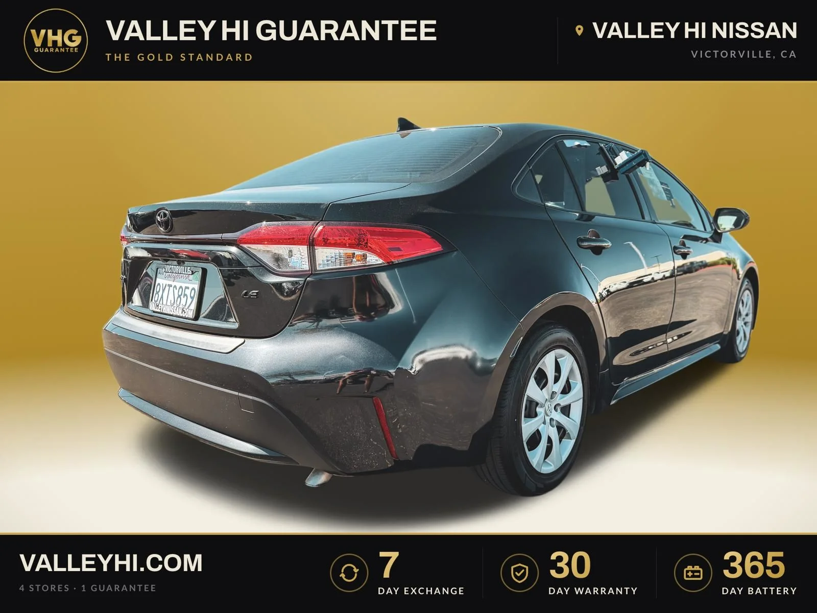 Used 2022 Black Toyota LE image 7