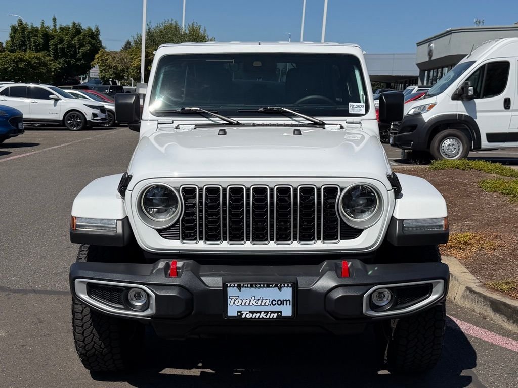 Used 2024 Bright White Clearcoat Jeep Sahara image 3