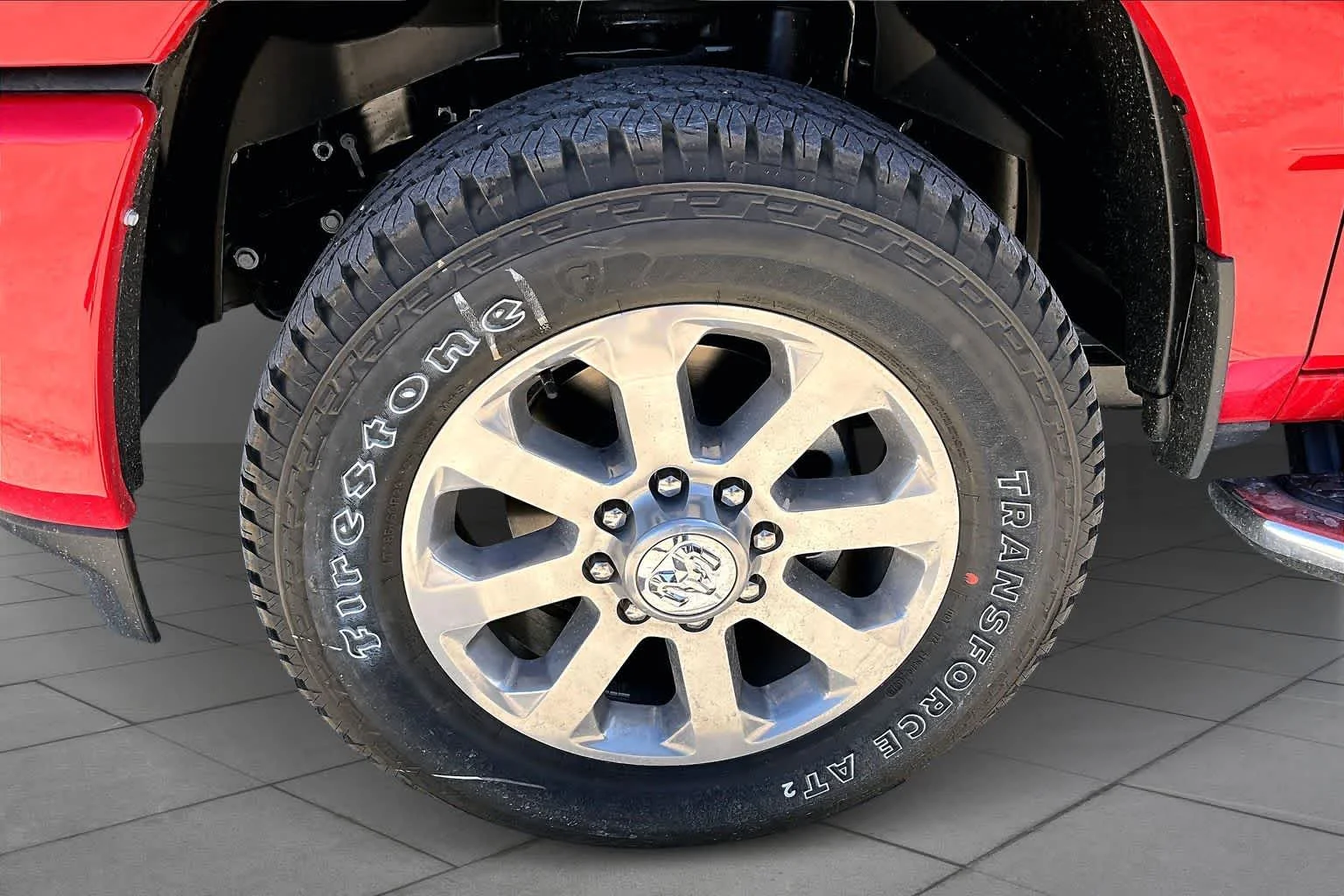 New 2026 Flame Red Clear-Coat Exterior Paint RAM Laramie image 12