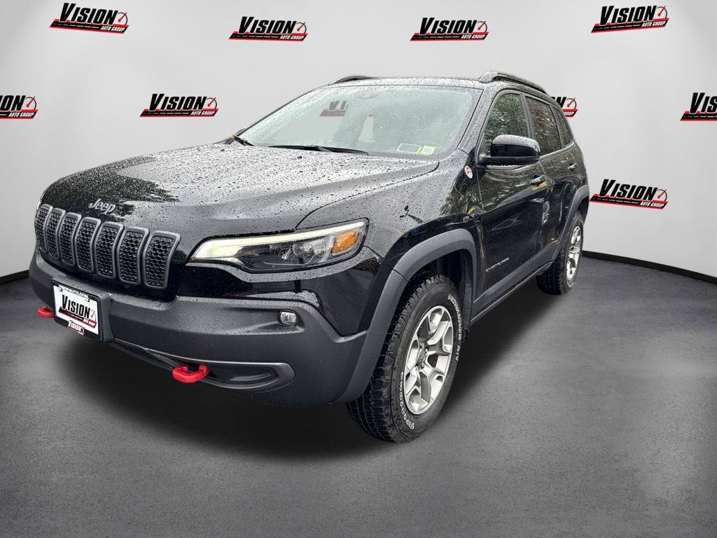 Used 2022 Black Jeep Trailhawk image 1