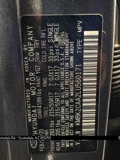 Used 2020 Gray Hyundai SEL image 30