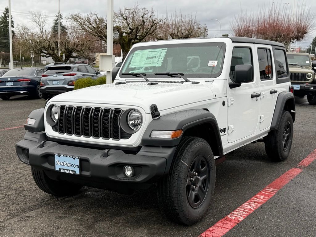New 2026 Bright White Clear-Coat Exterior Paint Jeep Sport image 4
