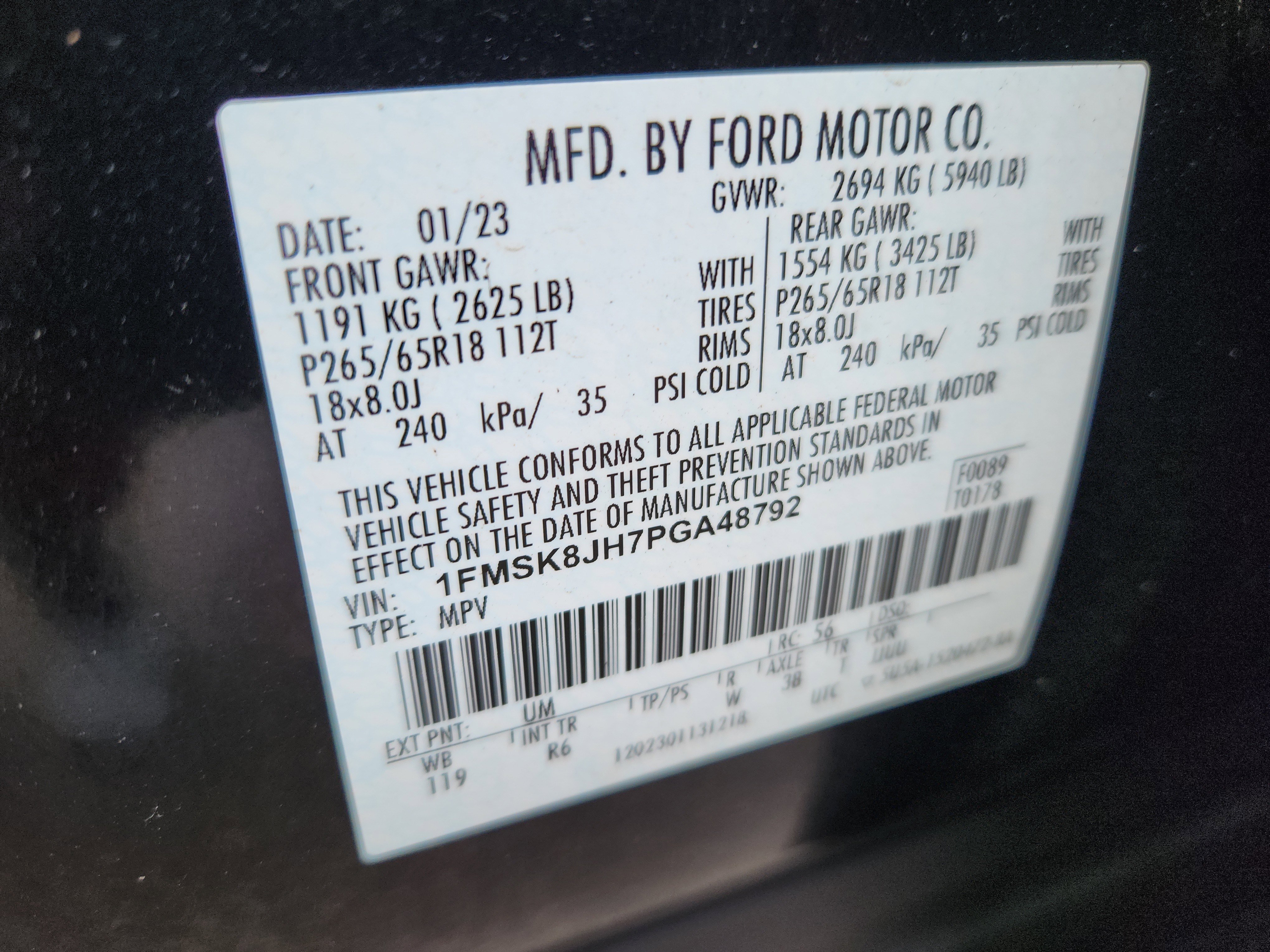 Certified Used 2023 Black Metallic Ford Timberline image 16