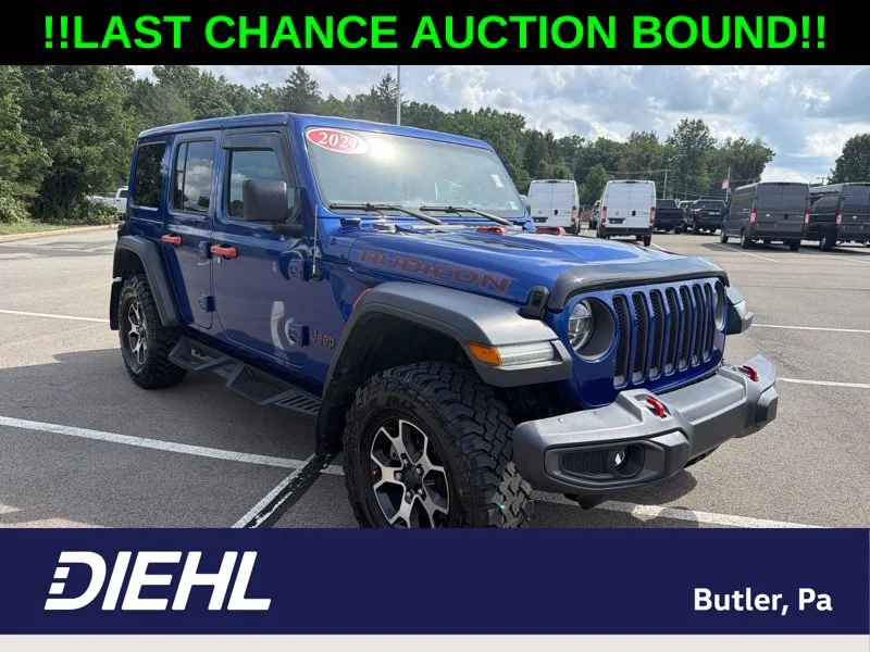 Used 2020 Blue Jeep Unlimited Rubicon image 1