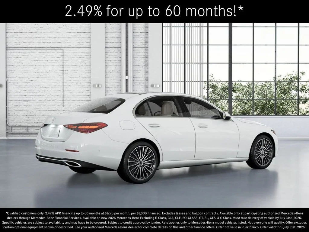 New 2026 Polar White Mercedes-Benz C 300 image 20