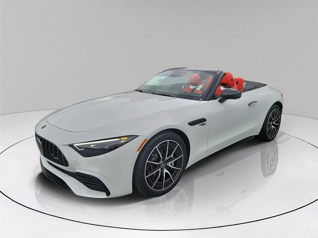 New 2027 MANUFAKTUR Moonlight White Metallic Mercedes-Benz AMG® SL 43 Roadster image 4