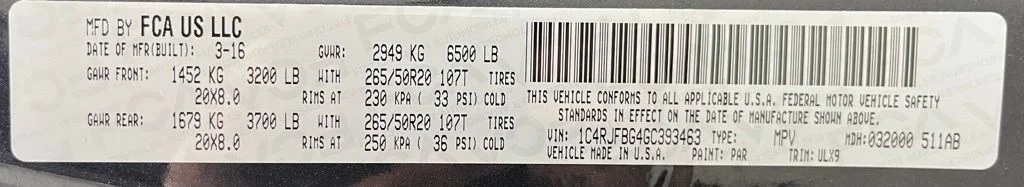 Used 2016 Gray Jeep Limited image 62
