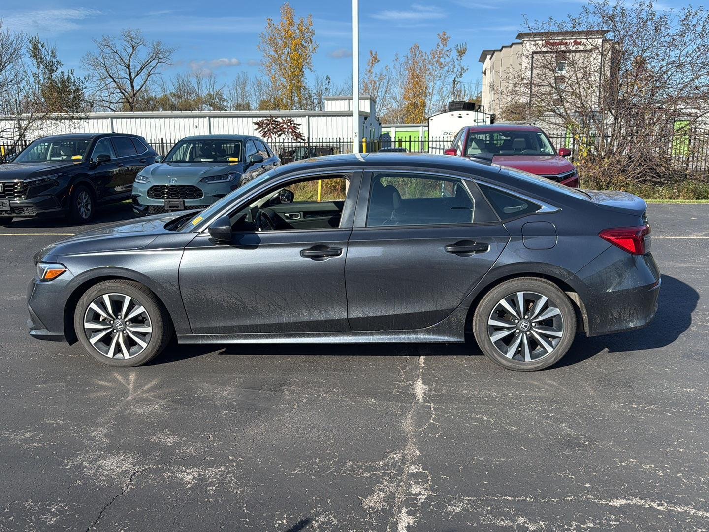 Used 2024 Meteorite Gray Metallic Honda EX image 10