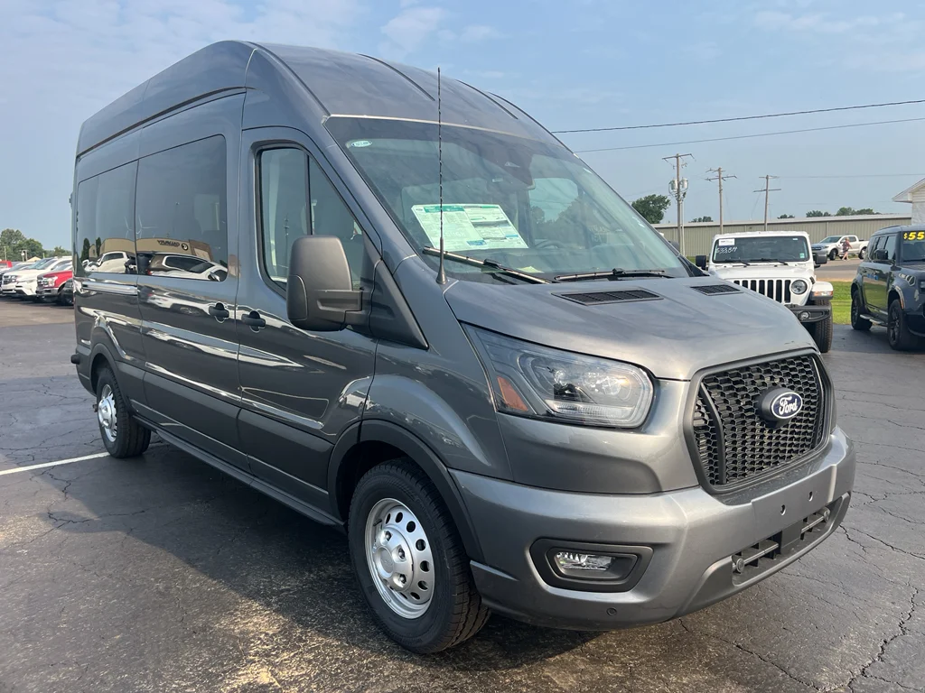 New 2026 Carbonized Gray Metallic Ford Passenger Van XL image 3