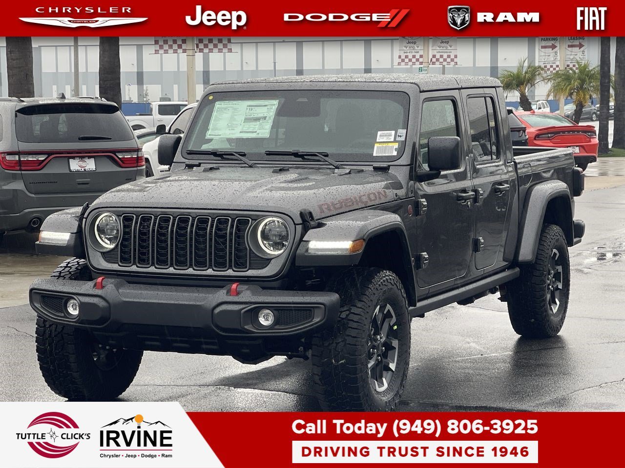 New 2026 Granite Crystal Metallic Clear-Coat Exterior Paint Jeep Rubicon image 3