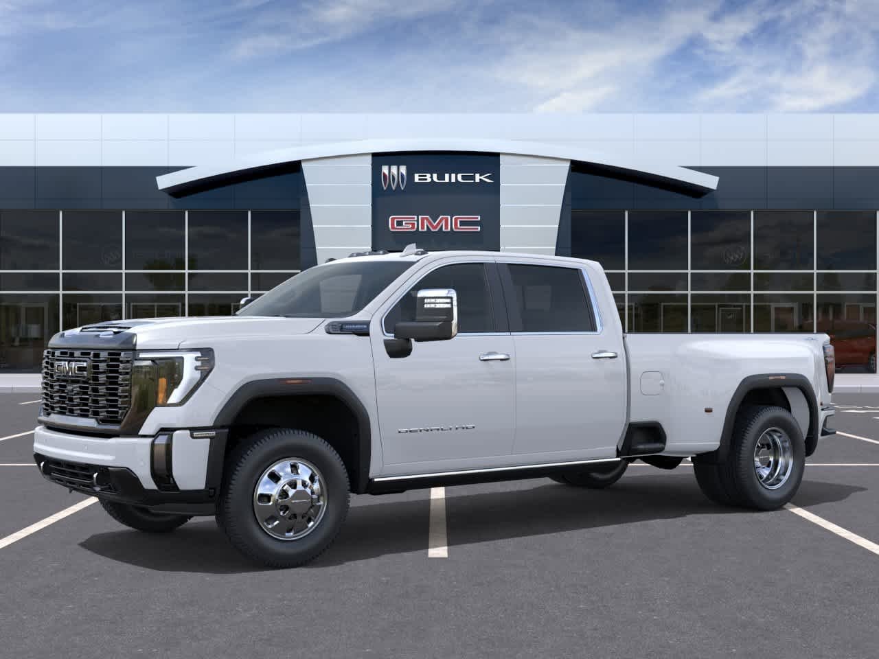 New 2026 Glacier White Tricoat GMC Denali Ultimate DRW image 2