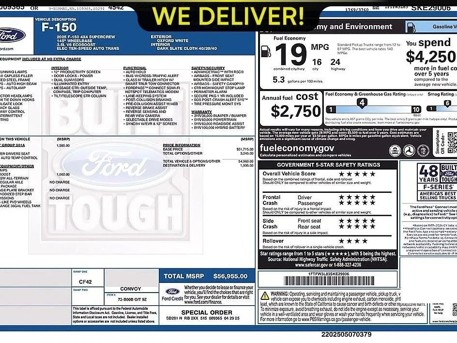 Used 2025 White Ford XLT image 22