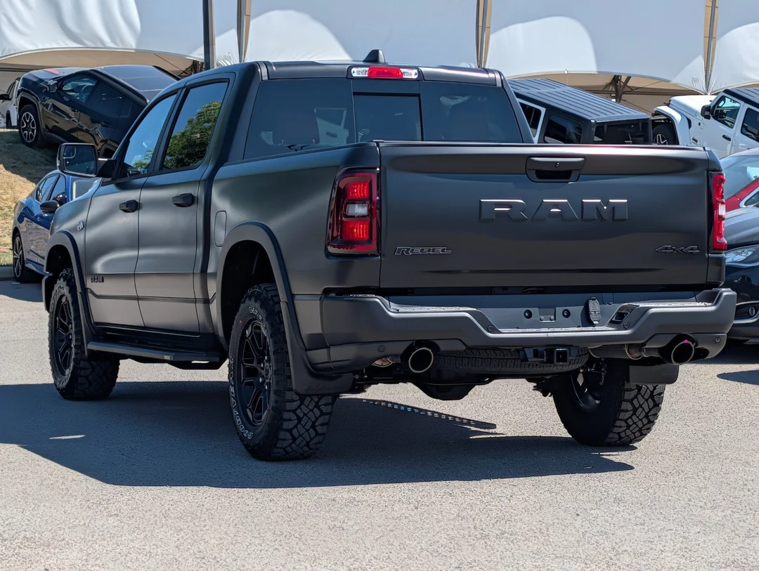 New 2026 Black RAM Rebel - - 5.7L HEMI V8 - Satin Black Wrap - Window Tint - Running Boards, Hard Tonneau Cover - 4x4 image 6