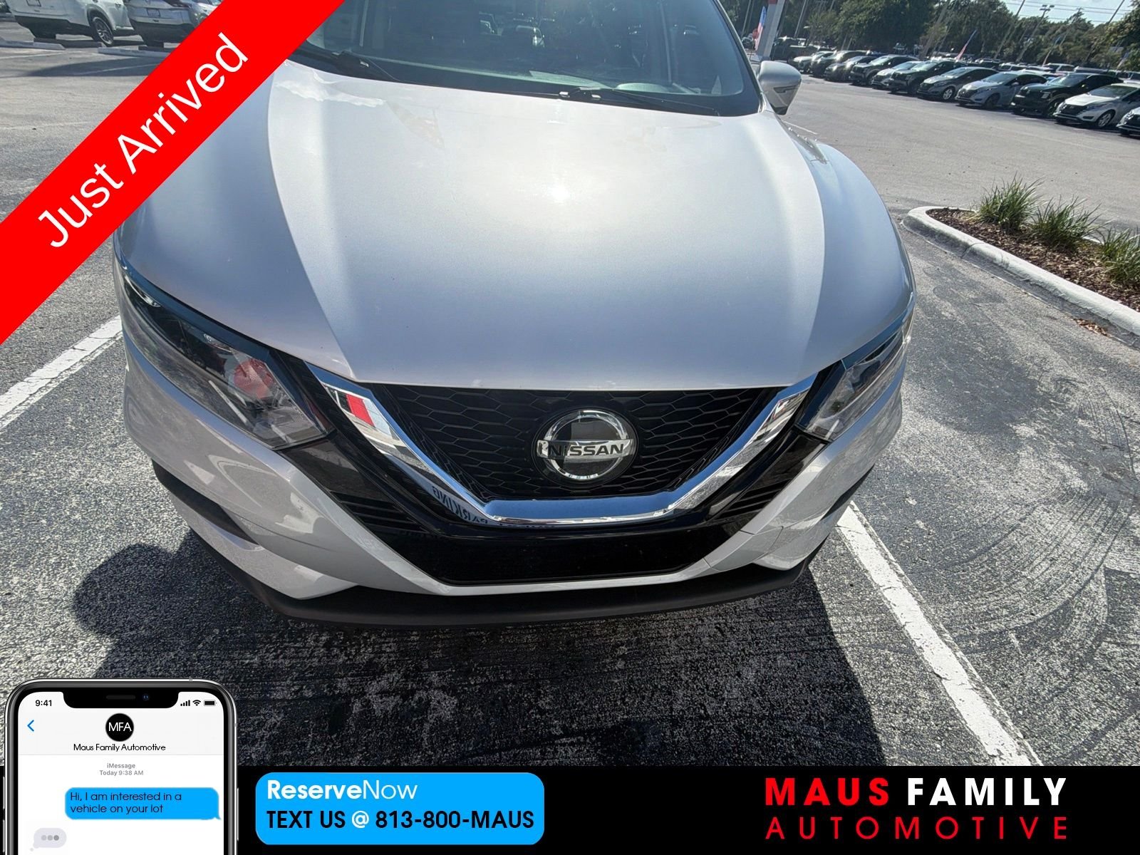 Used 2022 Brilliant Silver Metallic Nissan SV image 1
