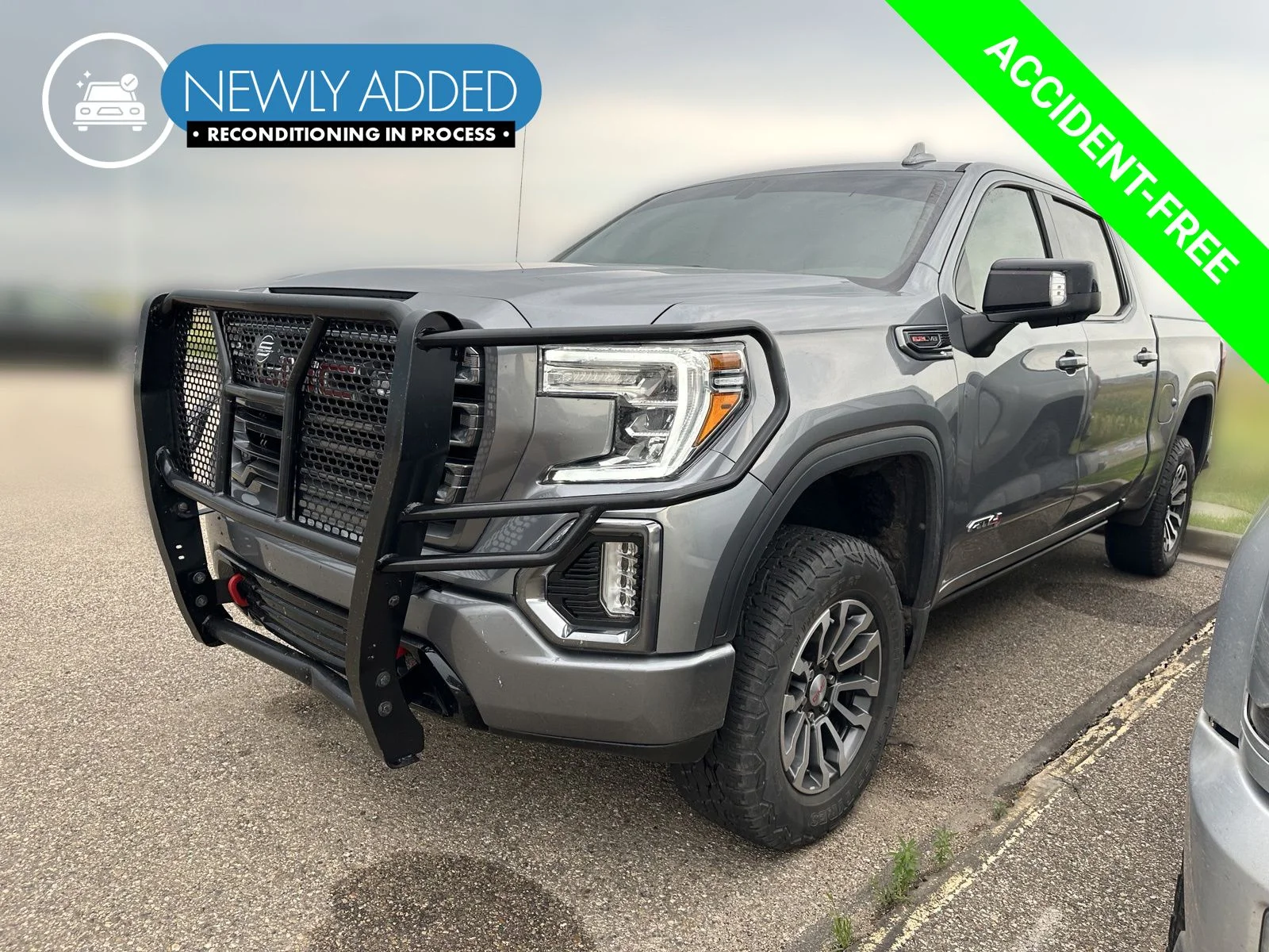 Used 2021 Gray GMC AT4 image 1