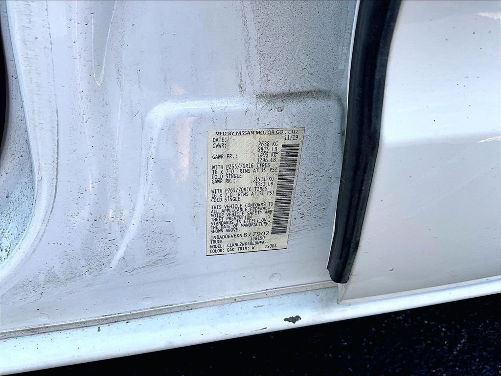 Used 2019 White Nissan SV image 9