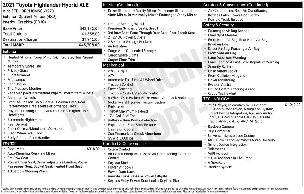 Used 2021 Black Toyota XLE image 27