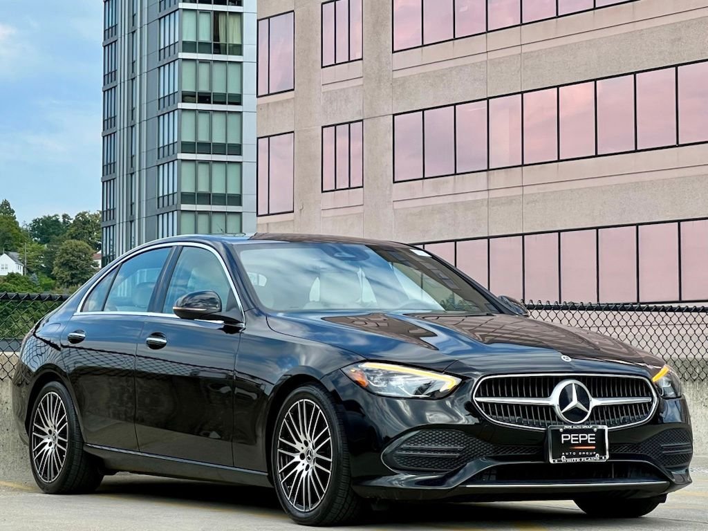 Certified Used 2022 Black Mercedes-Benz C 300 image 1