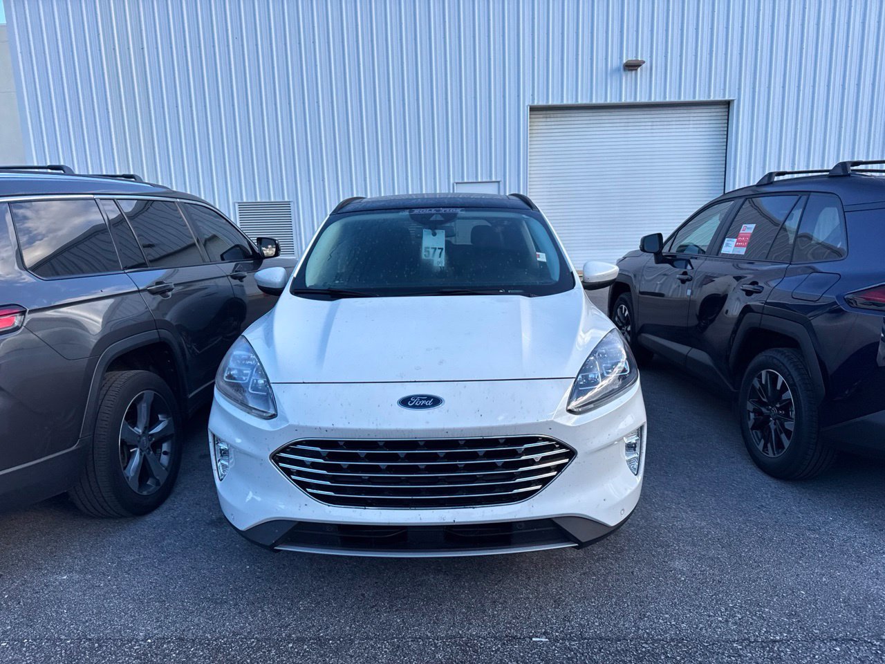 Used 2021 White Ford Titanium image 2