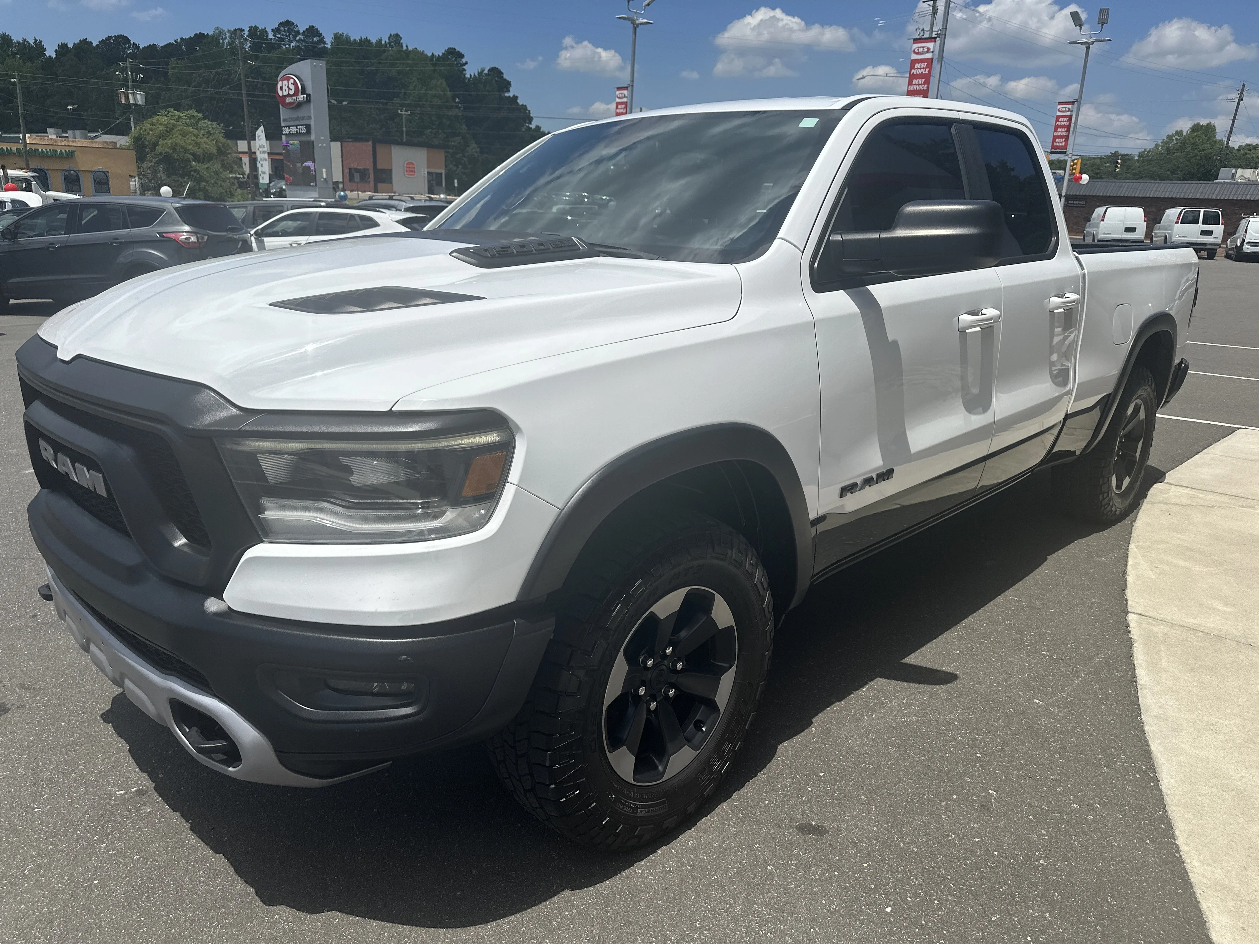 Used 2019 Bright White Clearcoat Ram Rebel image 4