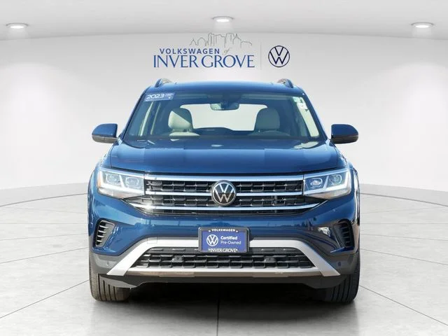 Certified 2023 Volkswagen Atlas SE w/Tech with VIN 1V2KR2CA9PC547709 for sale in Inver Grove Heights, Minnesota