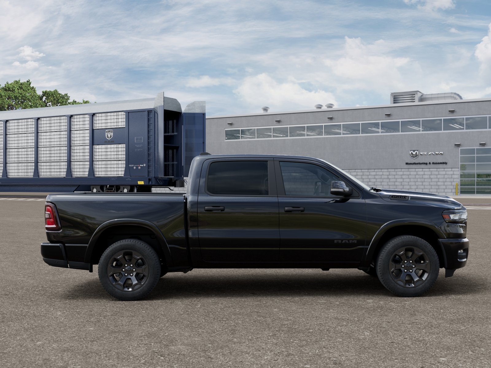 New 2026 Diamond Black Crystal Pearl-Coat Exterior Paint RAM Big Horn/Lone Star image 26